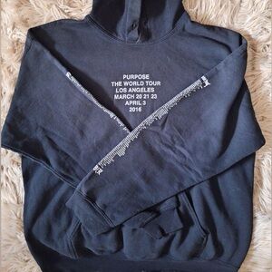 RARE 2016 JUSTIN BIEBER PURPOSE TOUR LOS ANGELES HOODIE